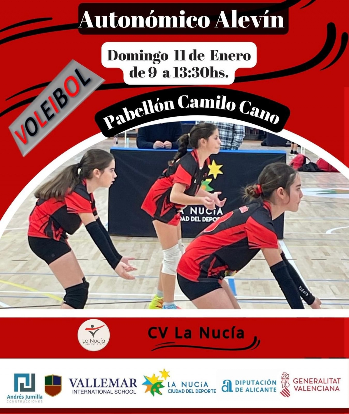 La Nucía acoge una jornada del Campeonato Alevín de Voleibol