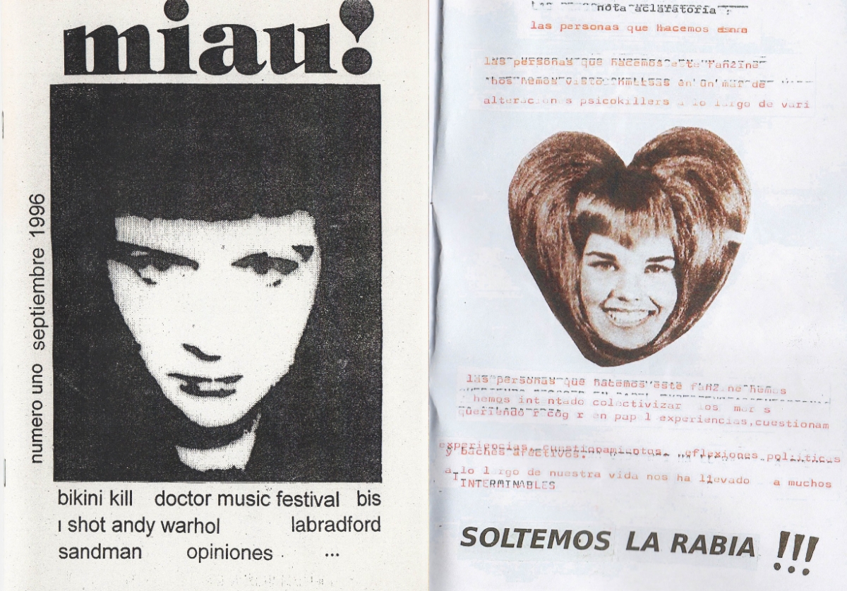 Viaje a los 90 con Miau!: un fanzine pionero escrito, recortado y pegado por chicas