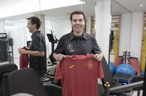 El castellonense Javier Ramos, ‘guardián de las piernas’ de la selección en el Europeo de fútbol sala