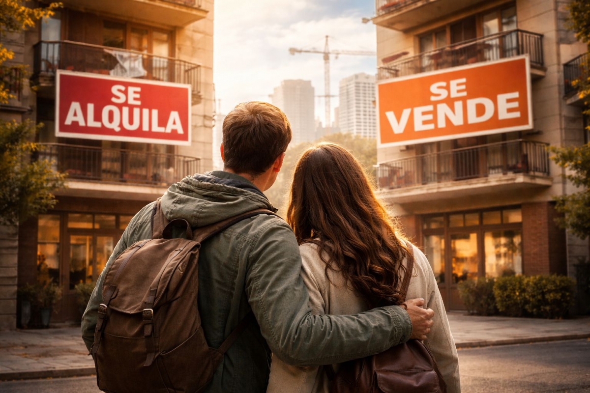 Alquilar es más caro que comprar, pero ¿quién puede comprar?