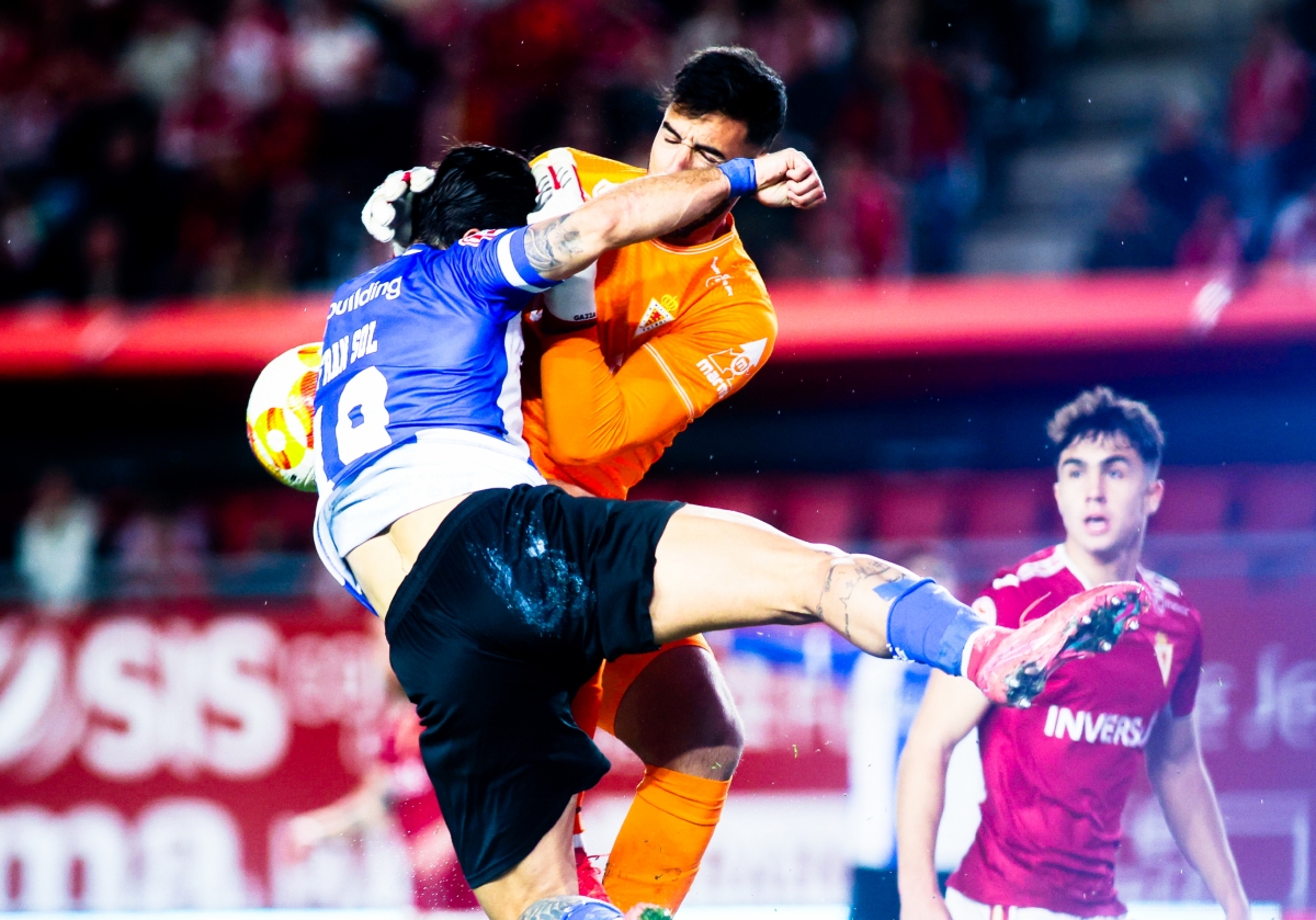 Fran Sol y Gazzaniga chocan en el aire