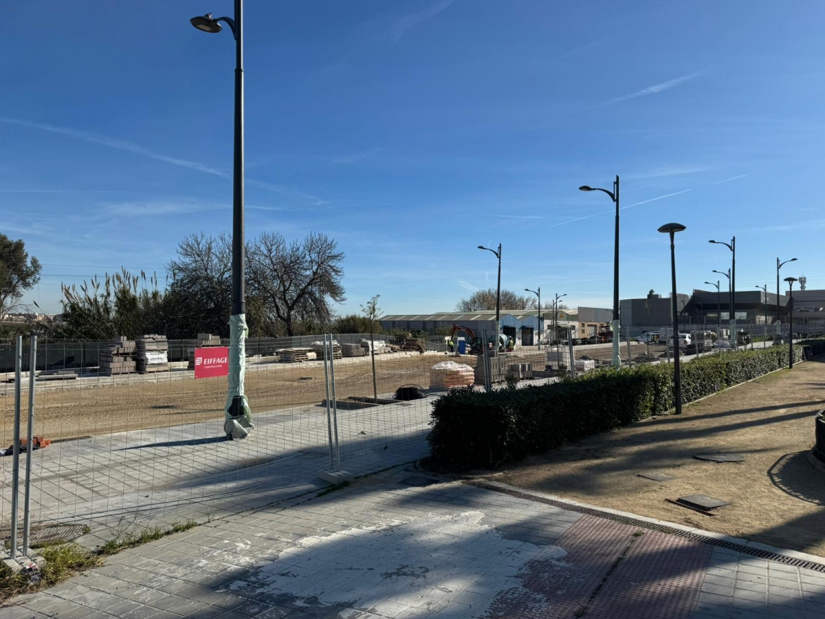 Estado actual de las obras de la Ronda Norte, en Manises.