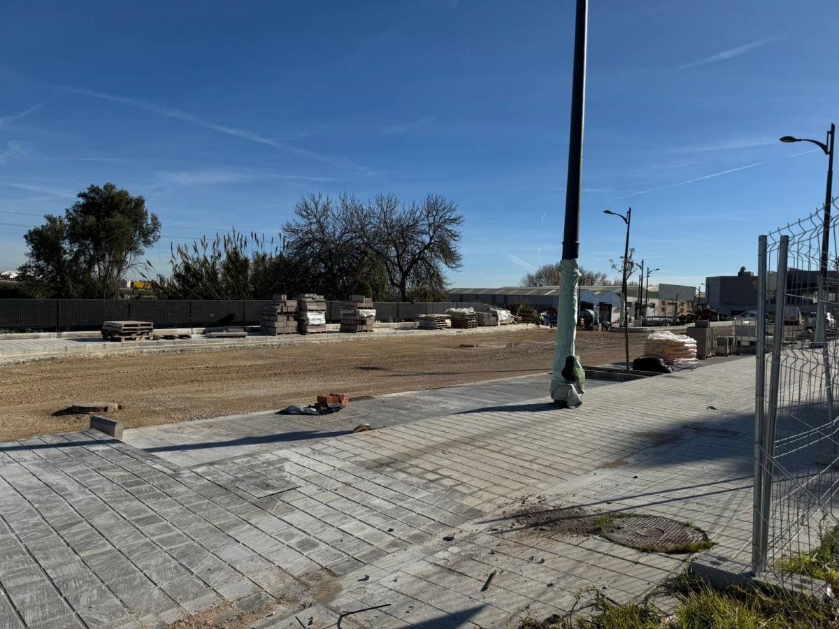 Estado actual de las obras de la Ronda Norte, en Manises.