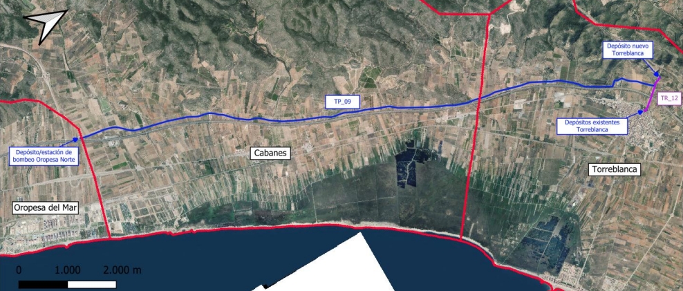 Ubicación de las obras principales del proyecto. 