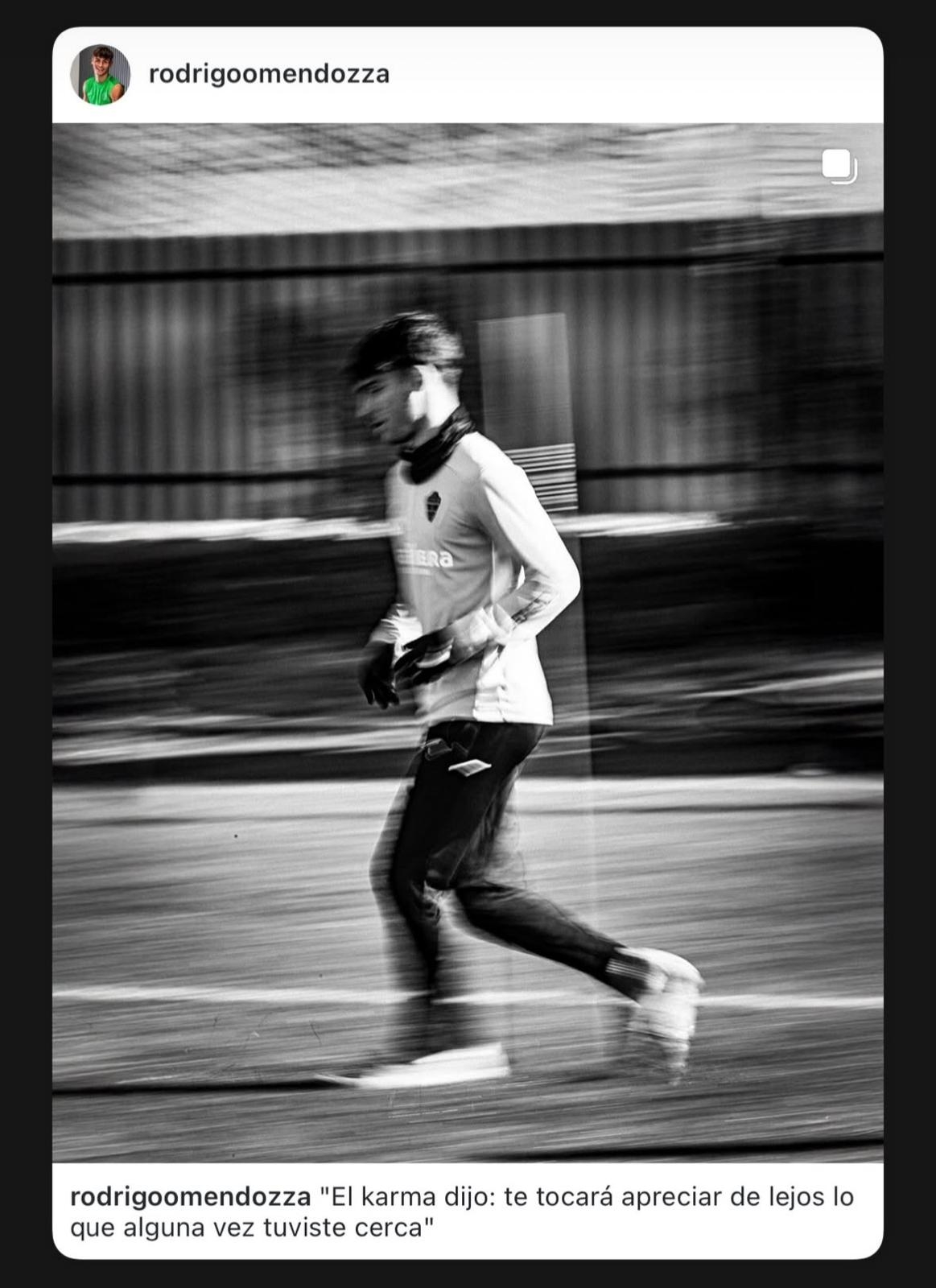 Mensaje de Rodrigo Mendoza