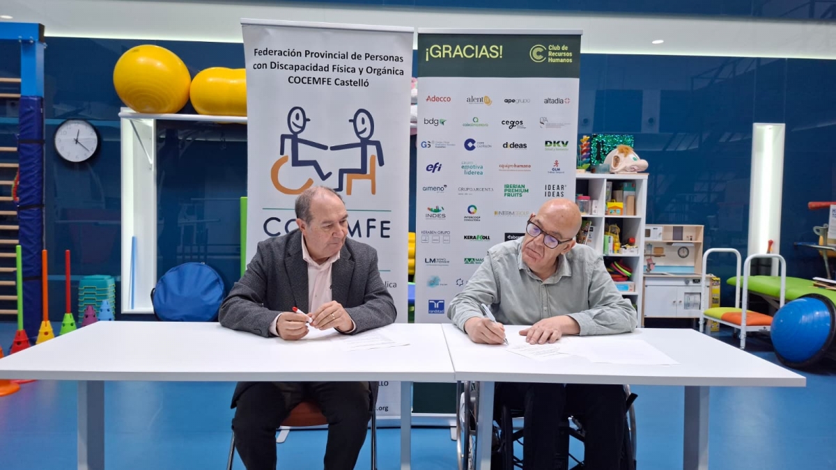 Cocemfe y el Club de RRHH de Castellón impulsan la inserción laboral de las personas con discapacidad
