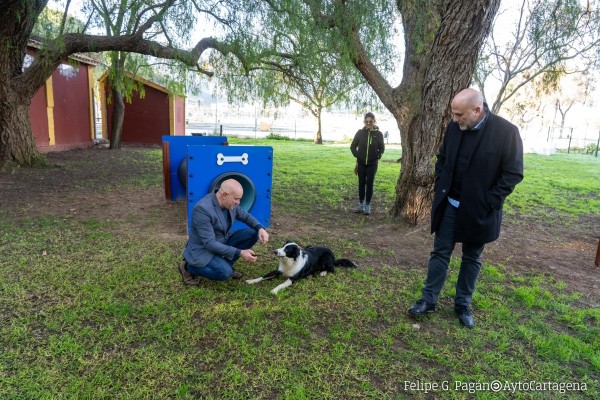 Cartagena estrena un nuevo parque canino junto al estadio Cartagonova