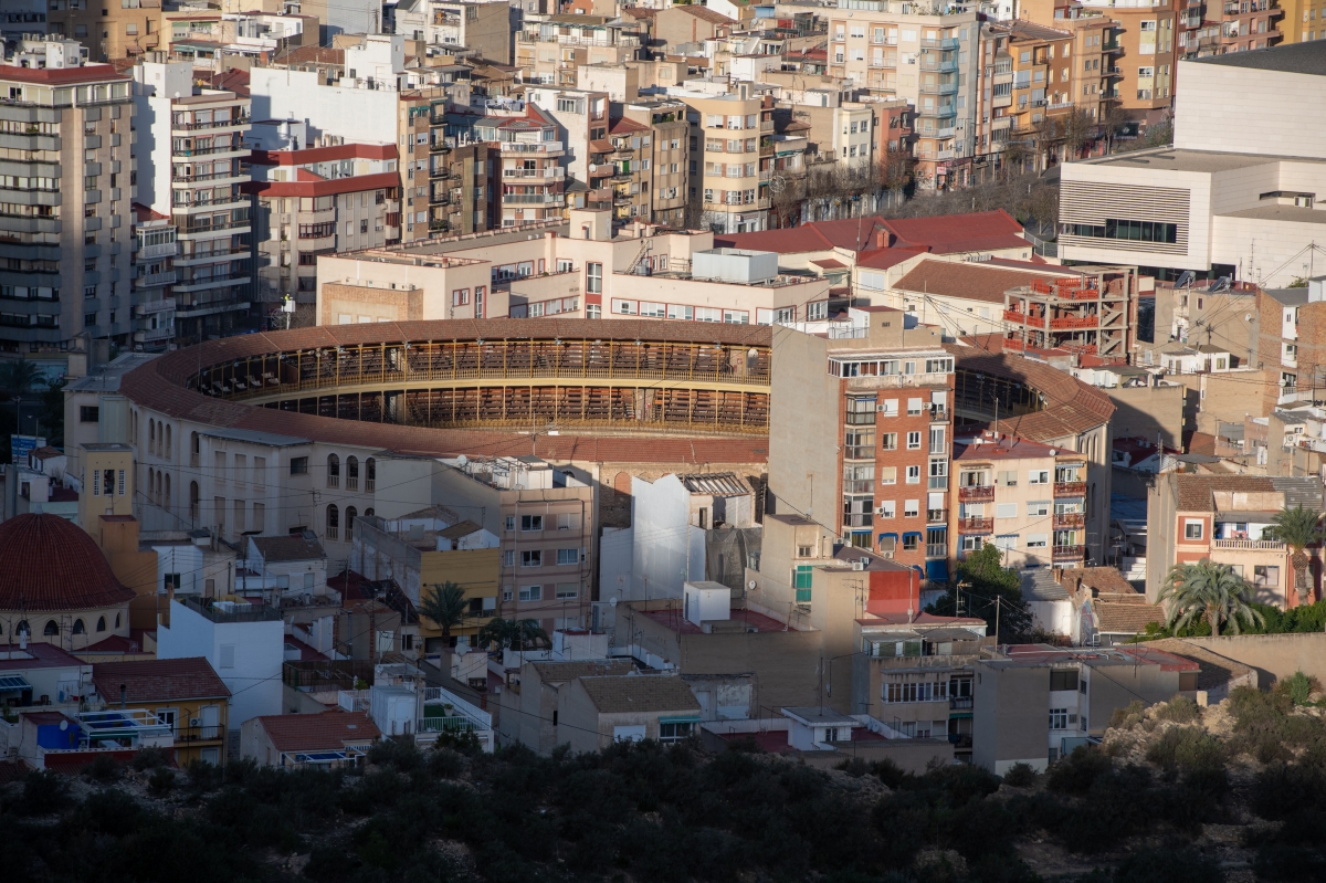 Panorámica de la Plaza de Toros de Alicante.