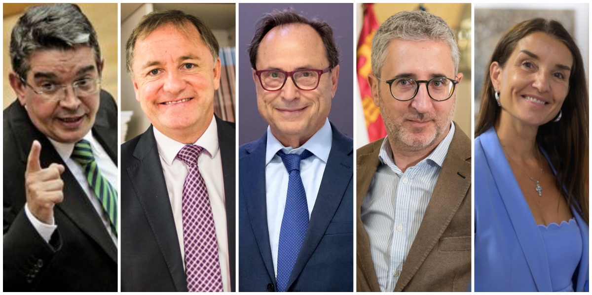 Vela, Moragues, Soler, España y Merino.