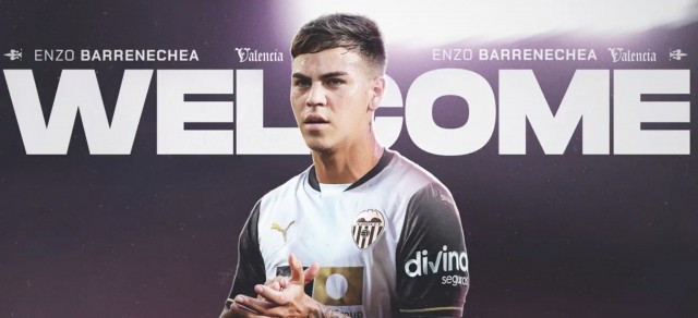 El Valencia hace oficial la cesión de Barrenechea