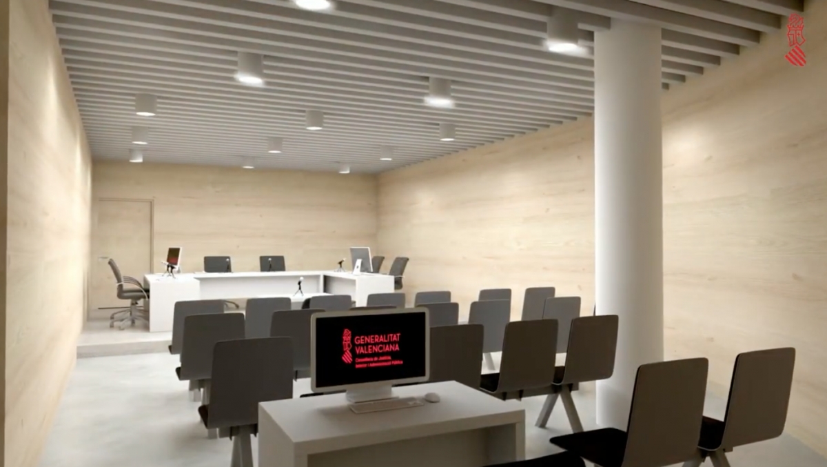 Imagen del proyecto del Palacio de Justicia de Llíria.