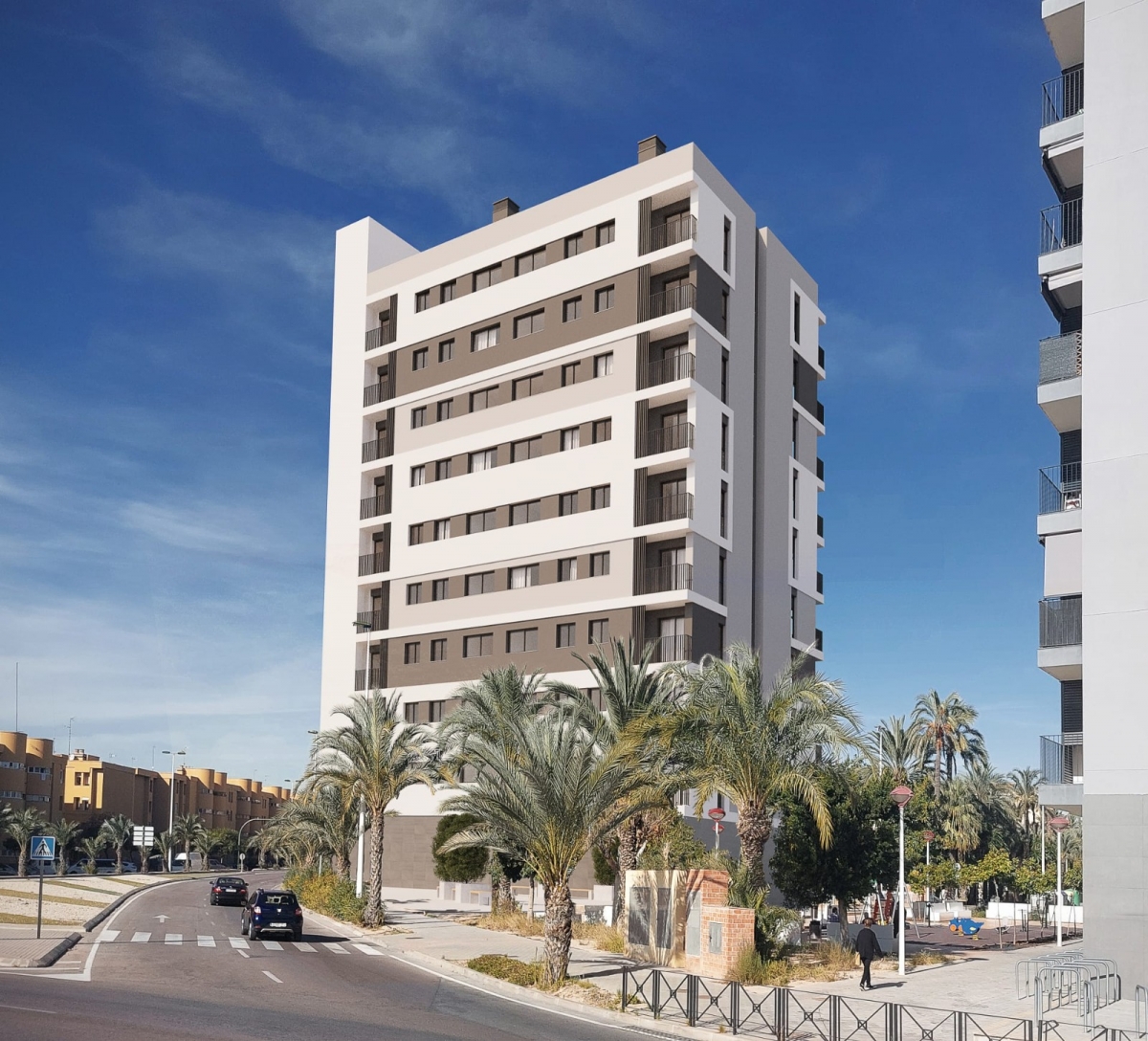El quinto bloque con 45 viviendas de San Antón en Elche, en rampa de salida: obras antes de verano