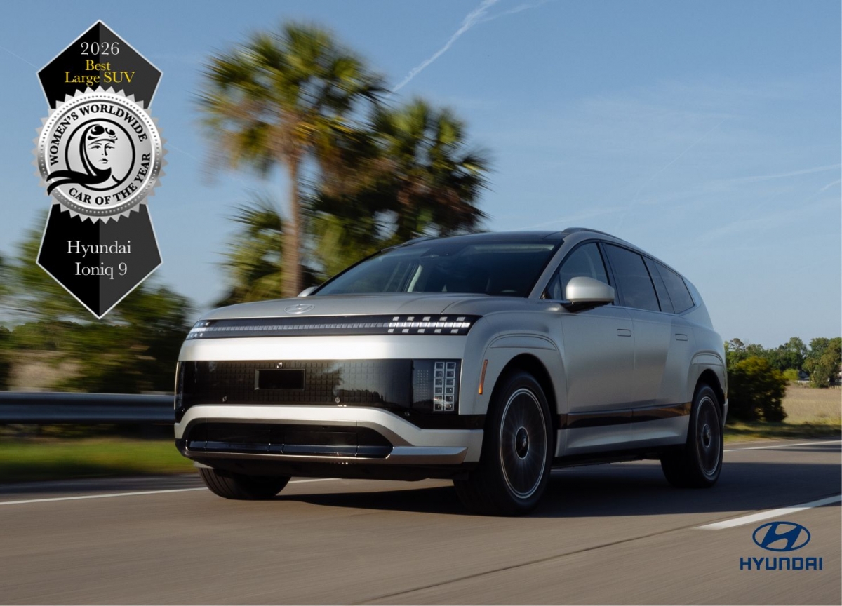 El Hyundai IONIQ 9, Premiado Como Mejor SUV Grande del Mundo en los premios 2026 Women's Worldwide Car of the Year