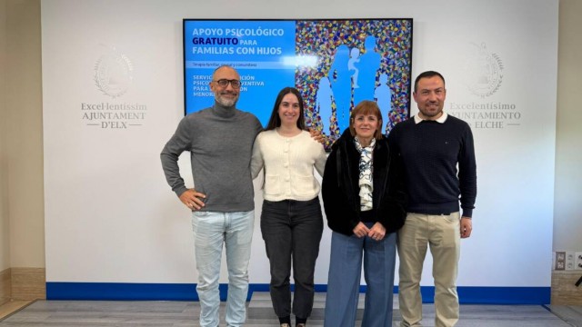 El Servicio de Atención Psicológica Preventiva de Elche atiende a más de 200 familias en nueve meses