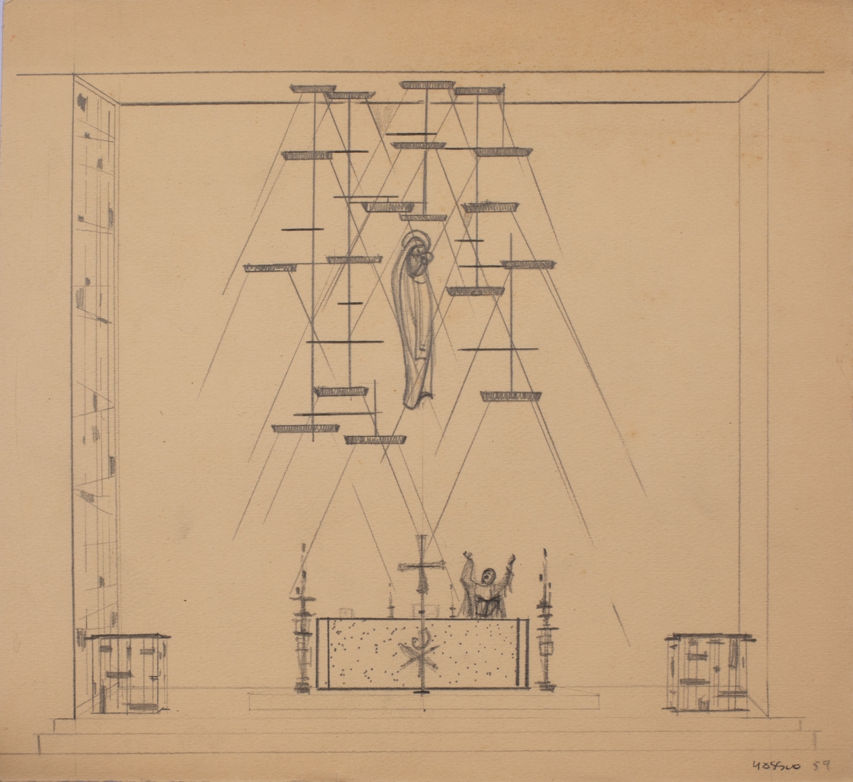 Proyecto de decoración de la Iglesia de la Virgen del Remedio, 1959 de Nassio Bayarri