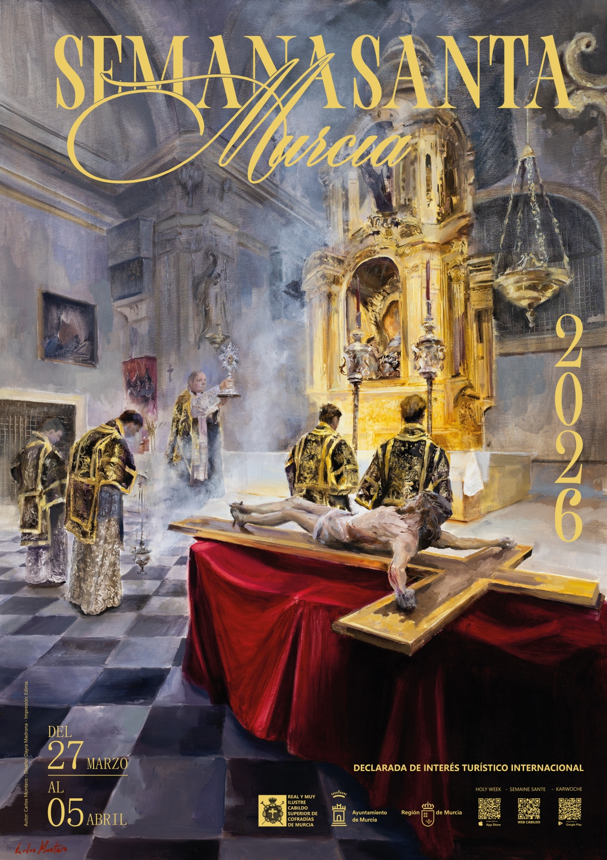 Cartel de la Semana Santa de Murcia 2026.