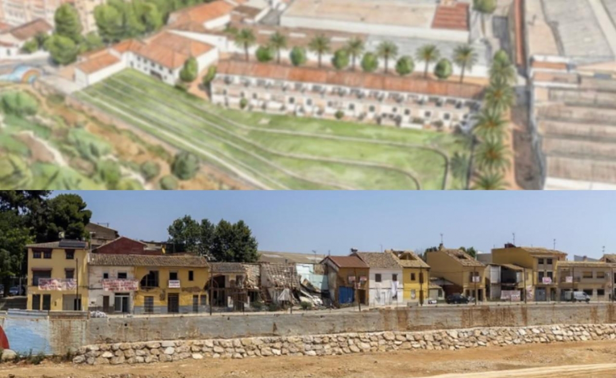 Picanya plantea reubicar las viviendas de l'Almassereta y construir un parque inundable