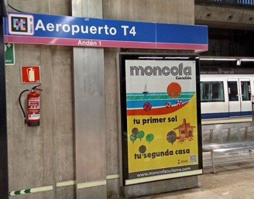 Moncofa desembarca en la T4 de Madrid-Barajas con una campaña de promoción turística durante Fitur