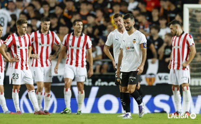 Solo una derrota del Valencia en Mestalla contra el Athletic en Copa, la más reciente