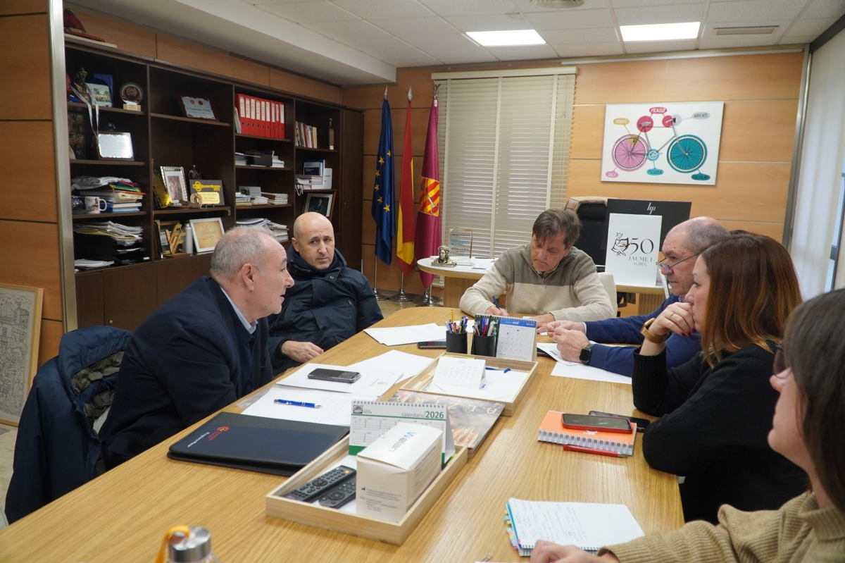 Reunión de la CHJ con el equipo de gobierno de Alzira.