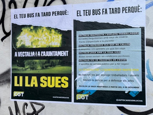 Conductores de La Alcoyana piden responsabilidades a Generalitat y Ayuntamiento de Alcoy en el problema del bus