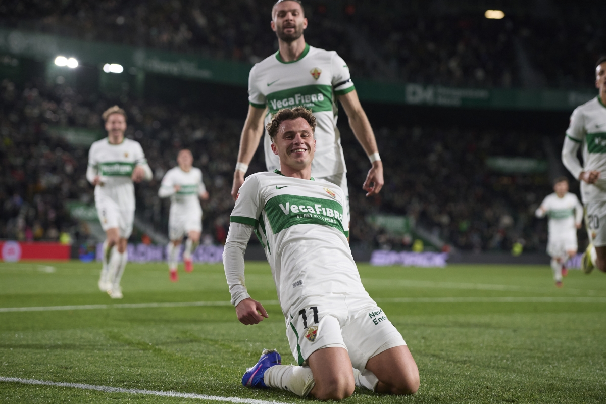 Germán Valera celebra su gol