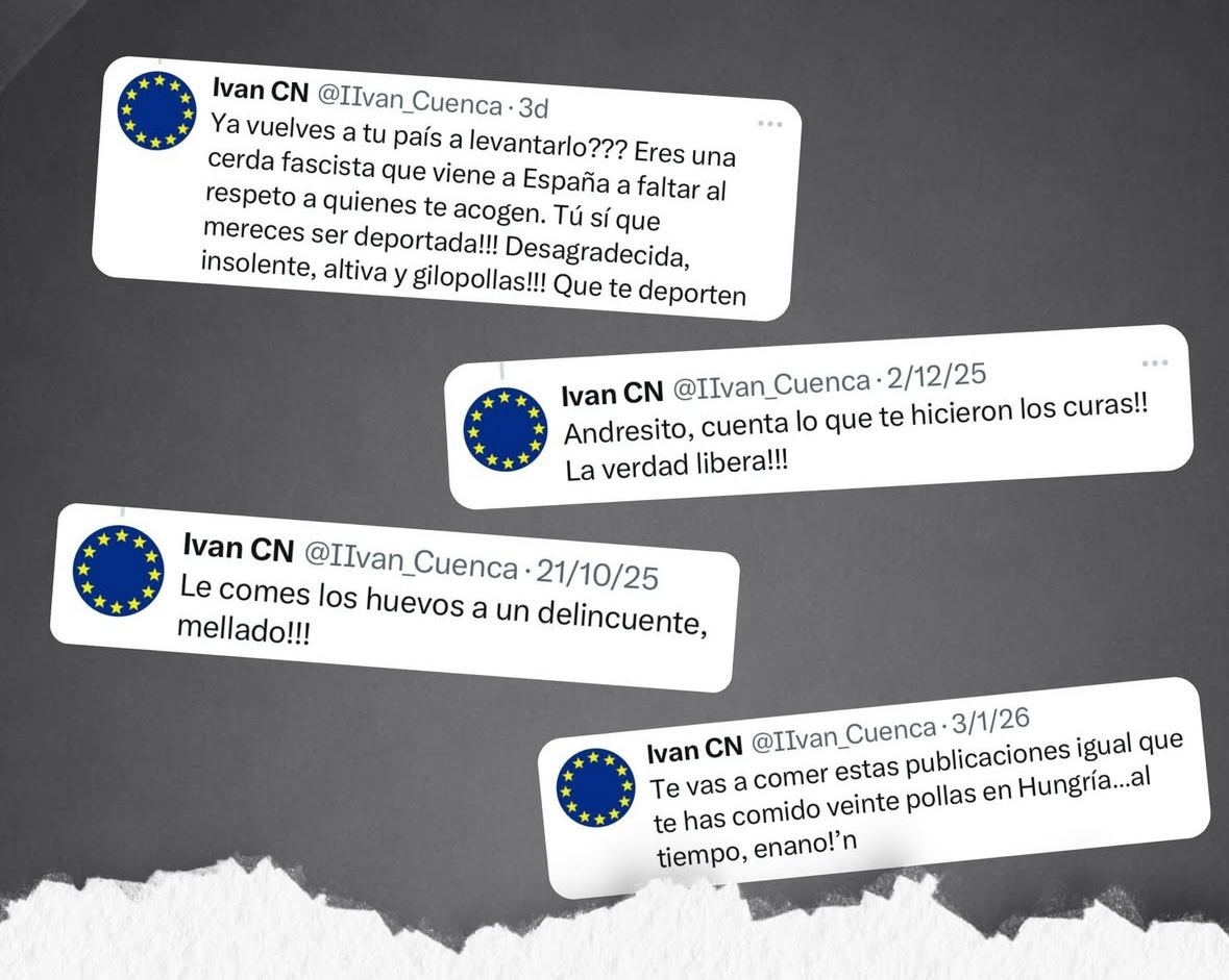 Algunas de las publicaciones en X de Iván Cuenca. 