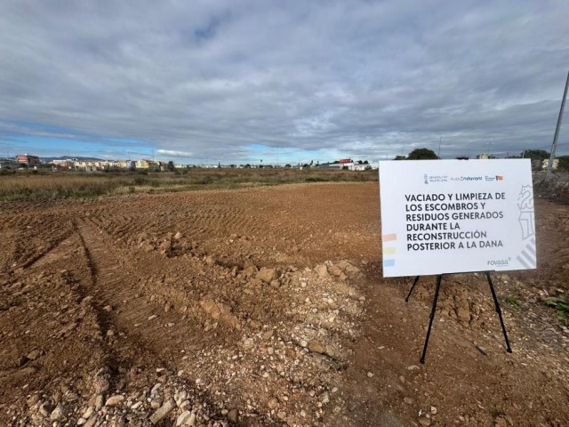 Clausurado el último punto de residuos de la dana y escombros de la reconstrucción en L'Alcúdia