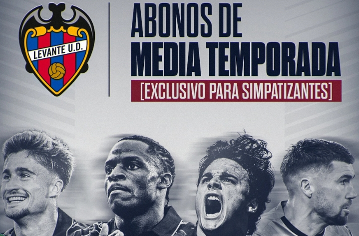 El Levante UD lanza el abono de media temporada exclusivo para sus simpatizantes