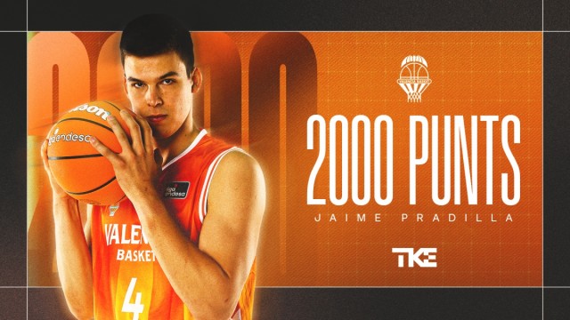 Jaime Pradilla llega a los 2000 puntos con Valencia Basket