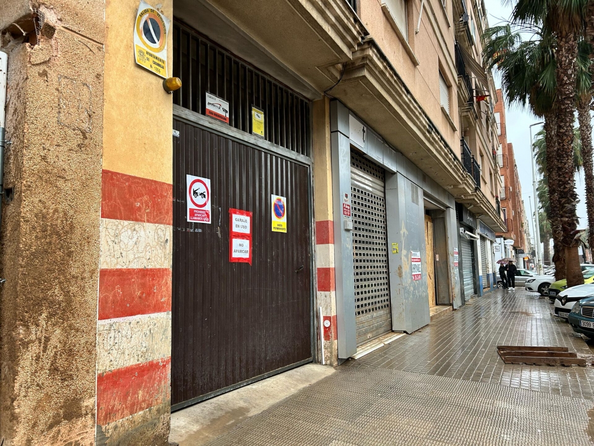 Garajes afectados por la Dana en Catarroja. - Foto: AYUNTAMIENTO DE CATARROJA Garajes afectados por la Dana en Catarroja.