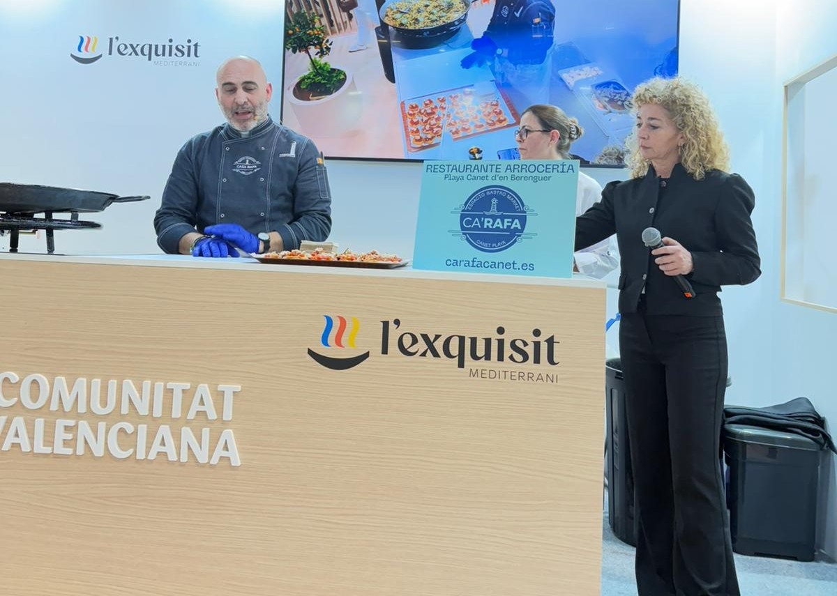 Showcooking del chef de Ca Rafa, en Fitur.