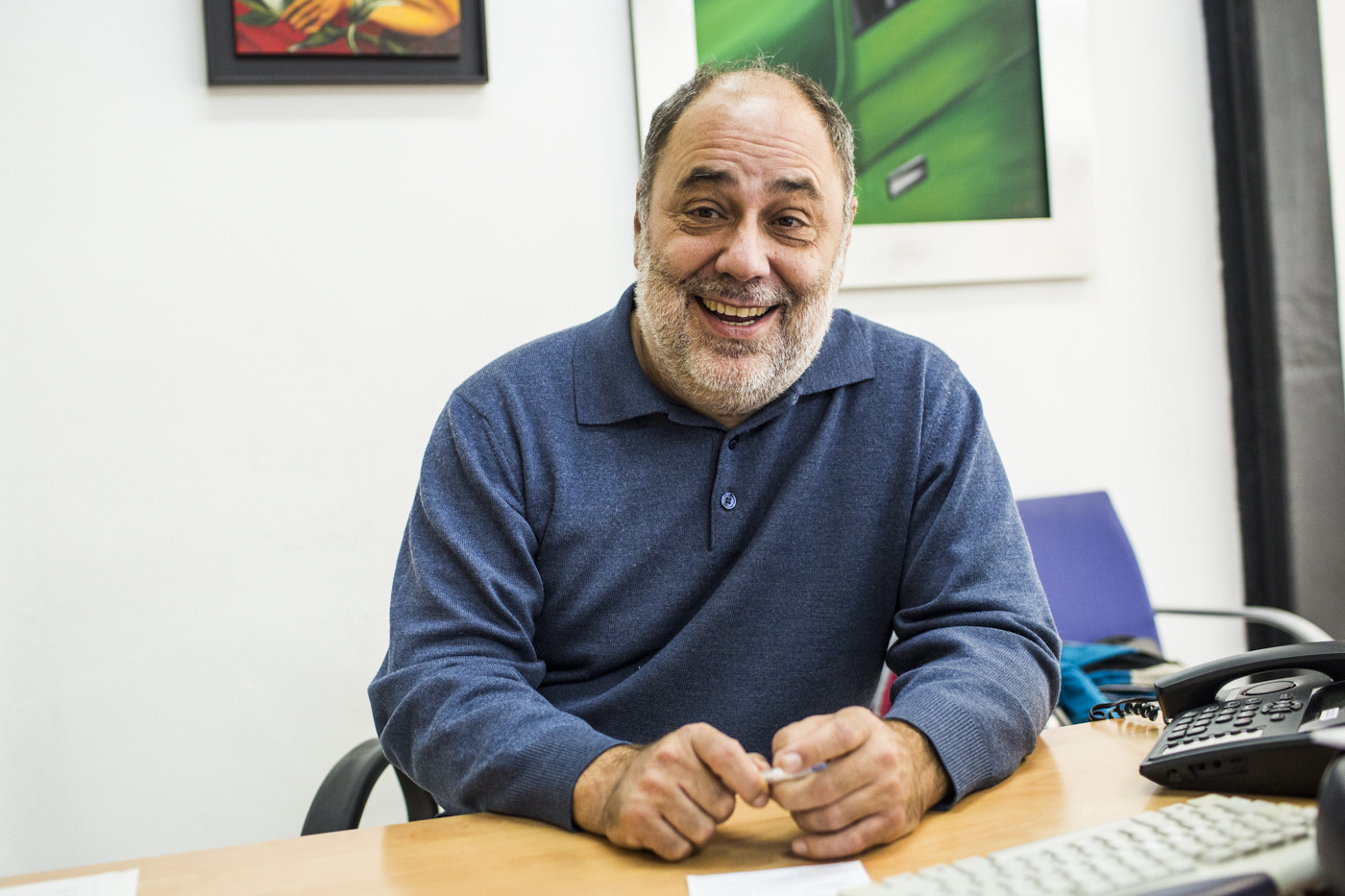 Vicent Maurí, portavoz de Intersindical. Foto: EVA MÁÑEZ - 