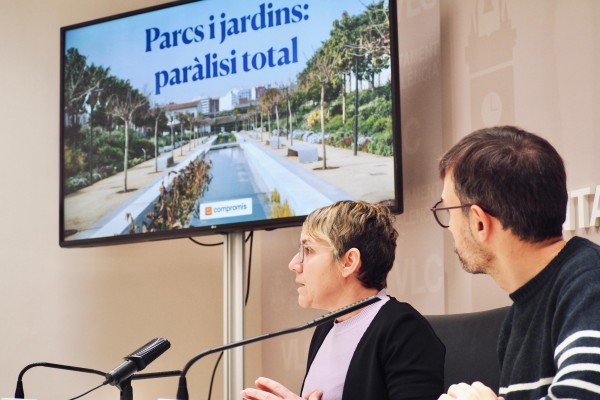 Compromís señala un recorte del 78% en las inversiones para parques y jardines en València
