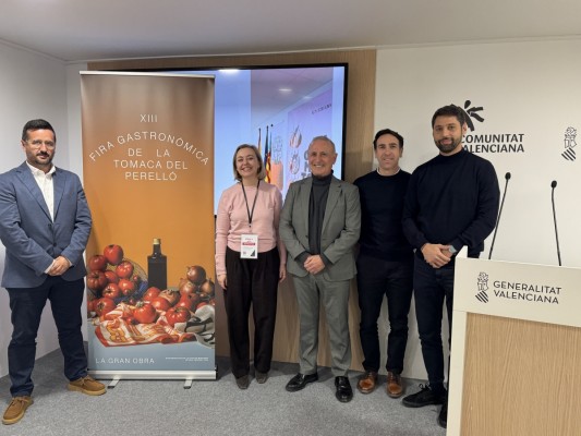 El Perelló presenta en Fitur 2026 la XIII Fira de la Tomaca, que se celebrará en junio