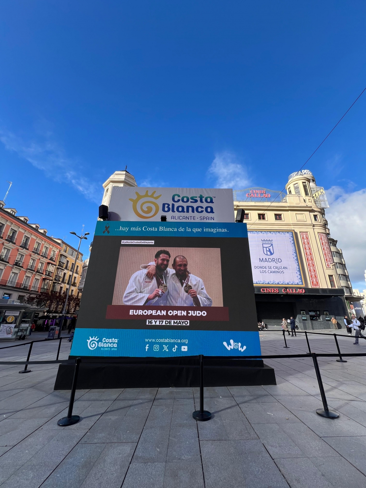 La Nucía promociona sus eventos deportivos en la plaza Callao de Madrid