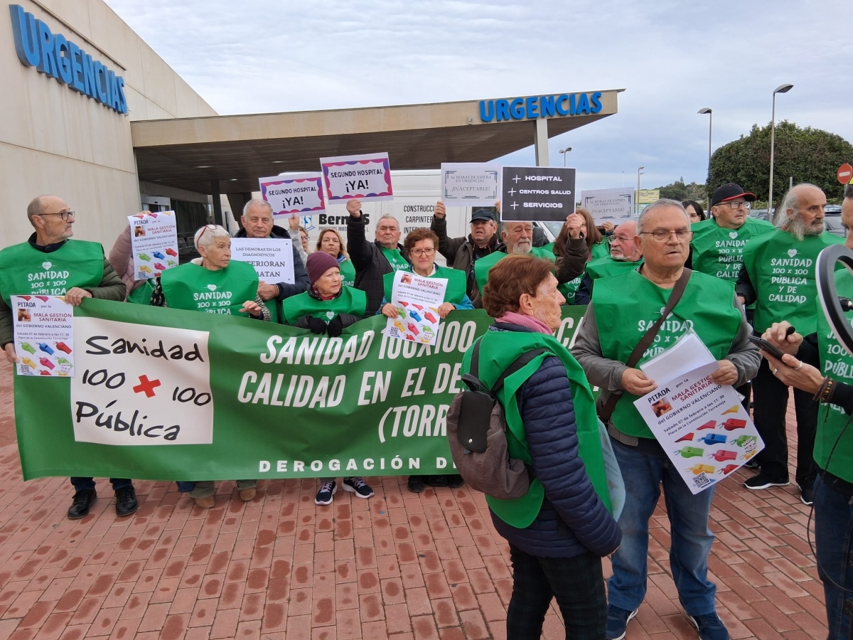 La Plataforma por la Sanidad Pública convoca una protesta en Torrevieja por el colapso del hospital y las carencias del sistema