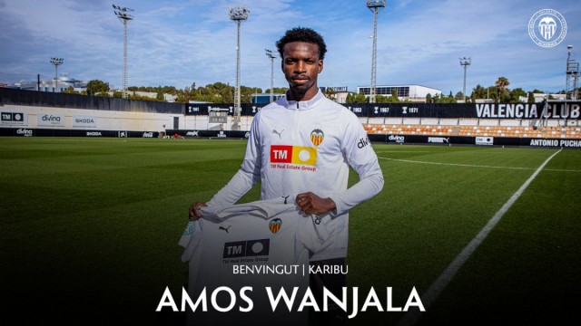 El Valencia CF incorpora a Amos Wanjala para el VCF Mestalla
