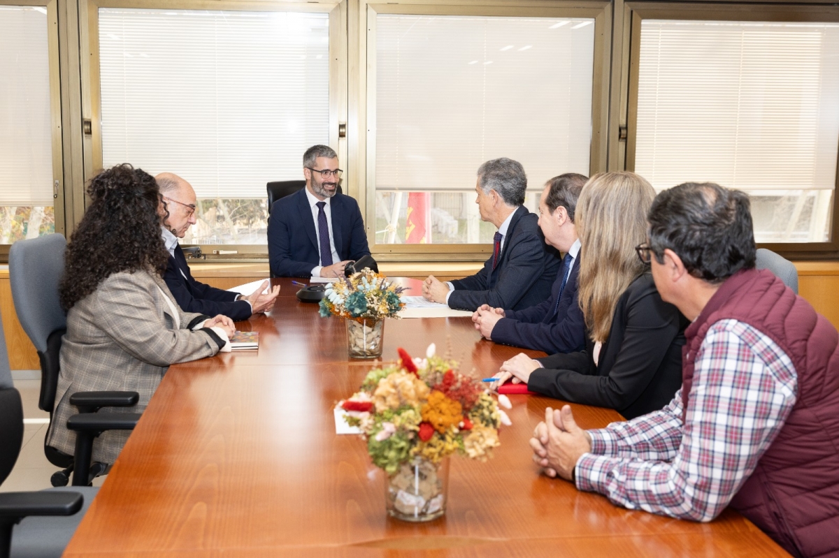 Reunión del delegado del Gobierno Dirección Provincial del Instituto Nacional de la Seguridad Social.