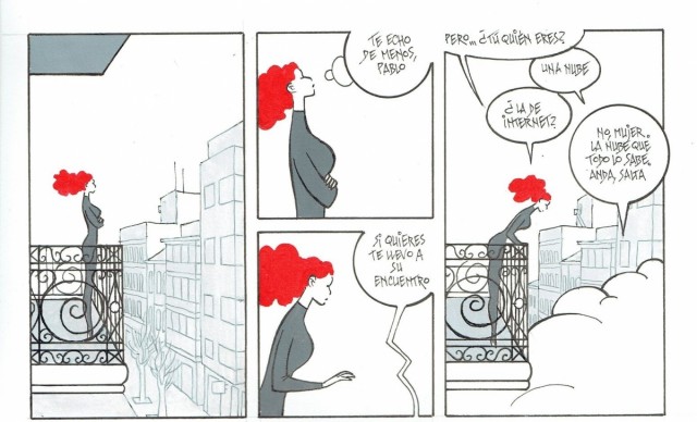 El dibujante Juan Álvarez reivindica los tebeos de grapa con 'Eva y la Nube', un viaje lleno de humor y surrealismo