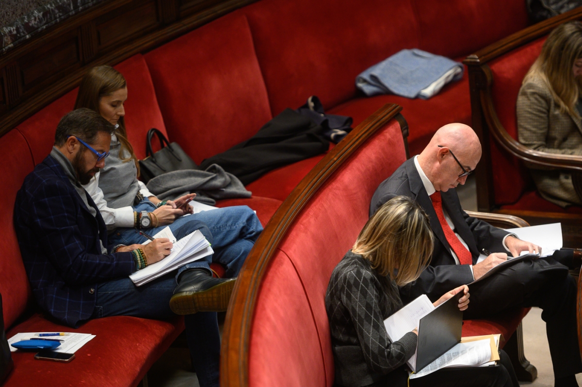 Los cuatro miembros del grupo municipal Vox en el Ayuntamiento de València.