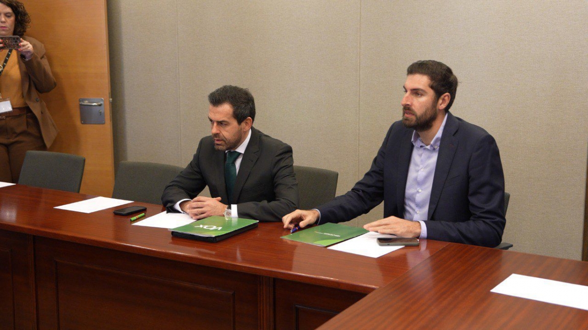 José Ángel Antelo y Rubén Martínez Alpañez. - Foto: VOX José Ángel Antelo y Rubén Martínez Alpañez.