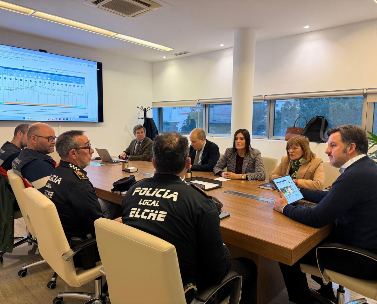 Alerta naranja en Elche por viento este miércoles: activado Cecopal, cierre de parques, huertos y sin clases