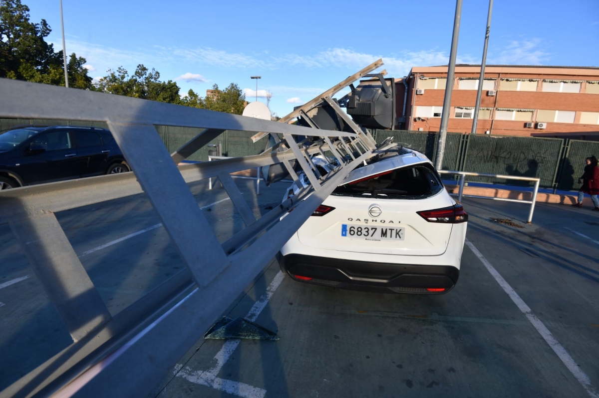 Los efectos del temporal de viento en la provincia de Alicante, en imágenes