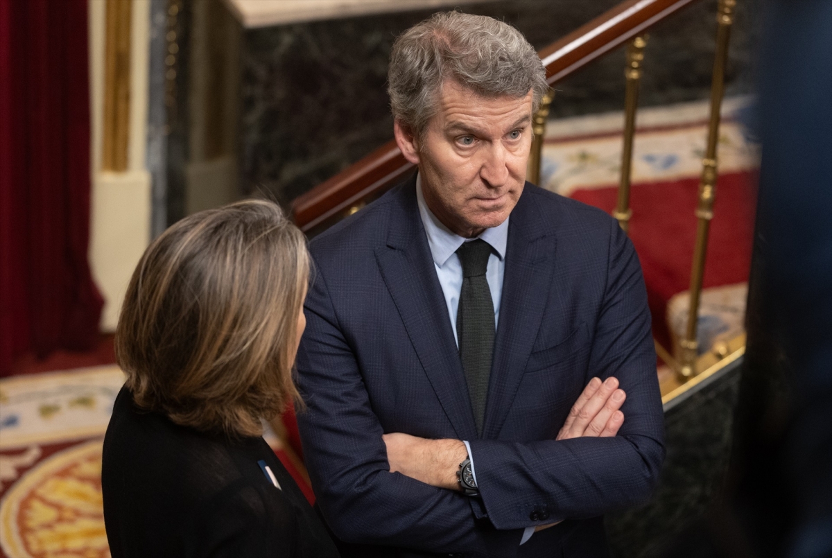Alberto Núñez Feijóo, en el Pleno del martes. - Foto: EDUARDO PARRA / EP Alberto Núñez Feijóo, en el Pleno del martes.