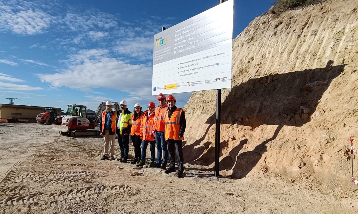 Así avanzan las obras de la futura planta de tratamiento de voluminosos en El Campello