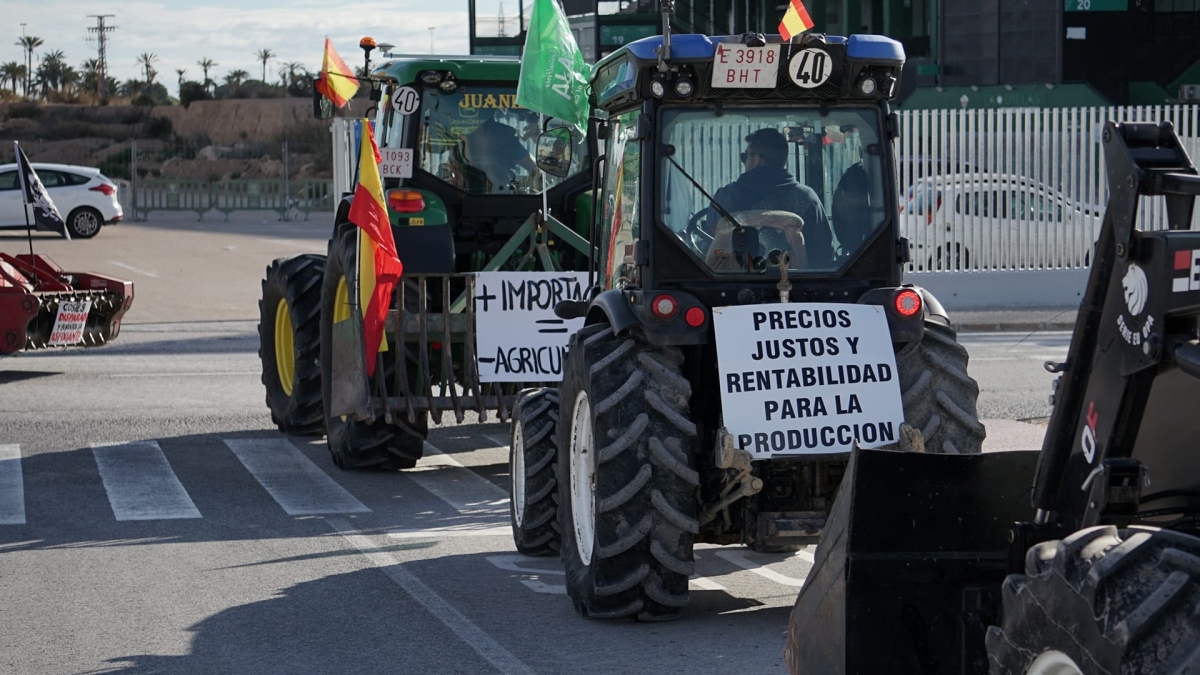 Salen las primeras tractoradas del jueves de protestas agrarias frente a Mercosur y la PAC