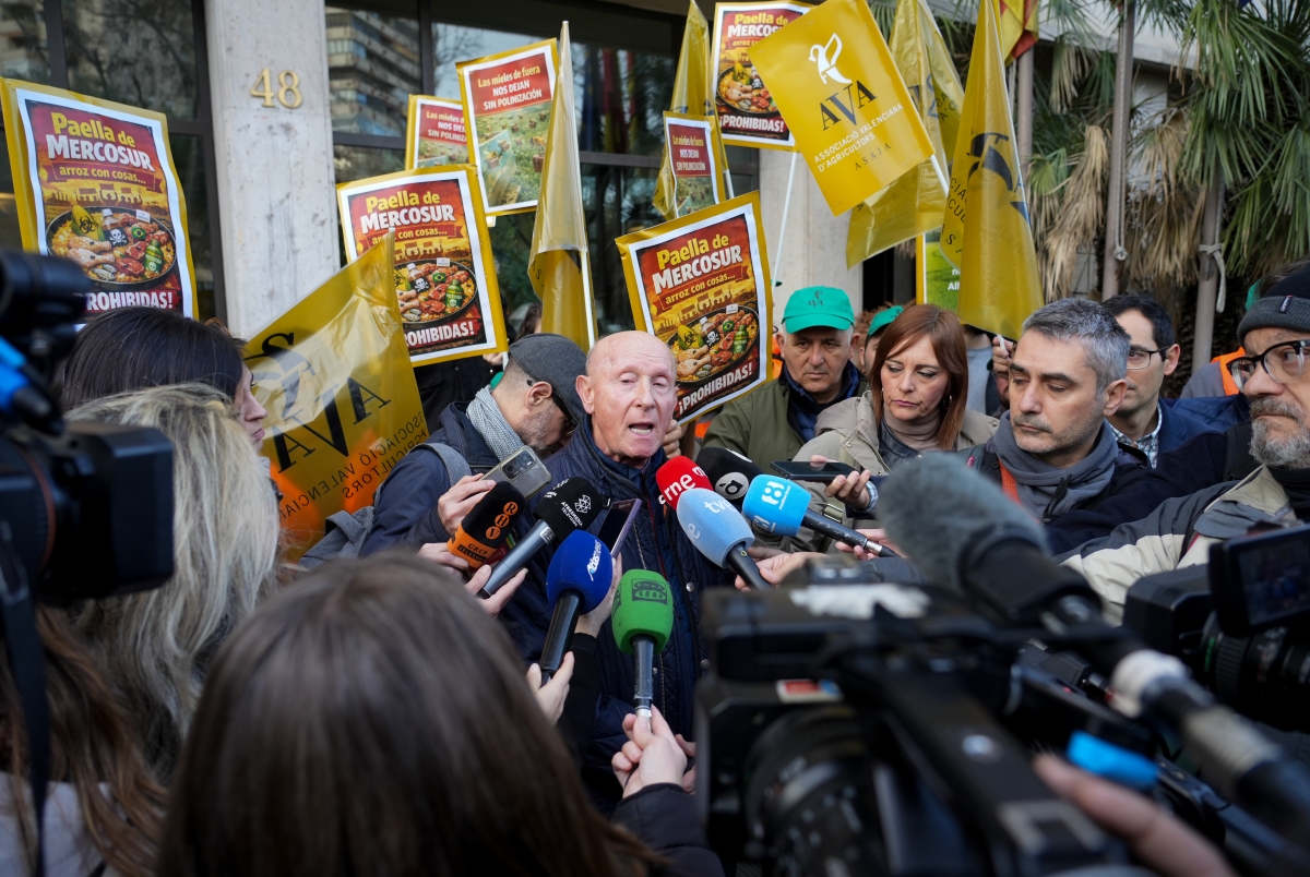 La manifestación agraria en València en imágenes