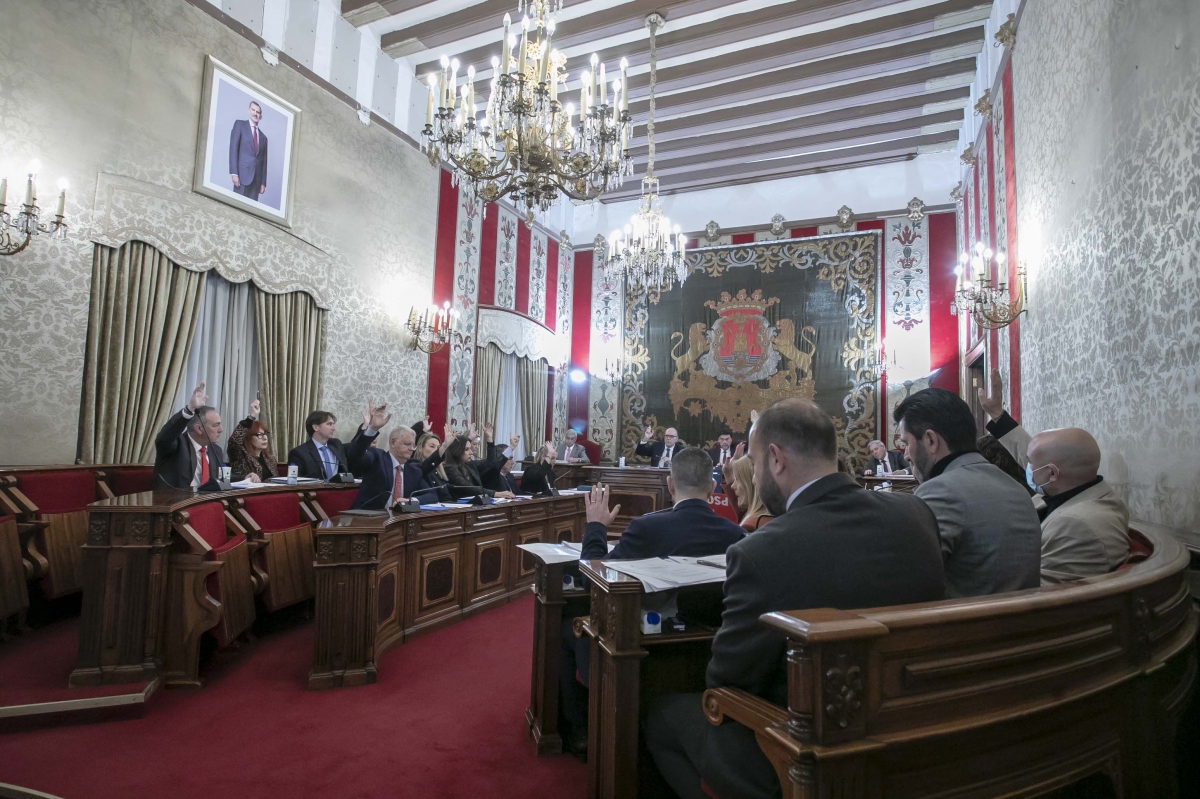 Los ediles de Alicante, en el pleno. - Los ediles de Alicante, en el pleno.