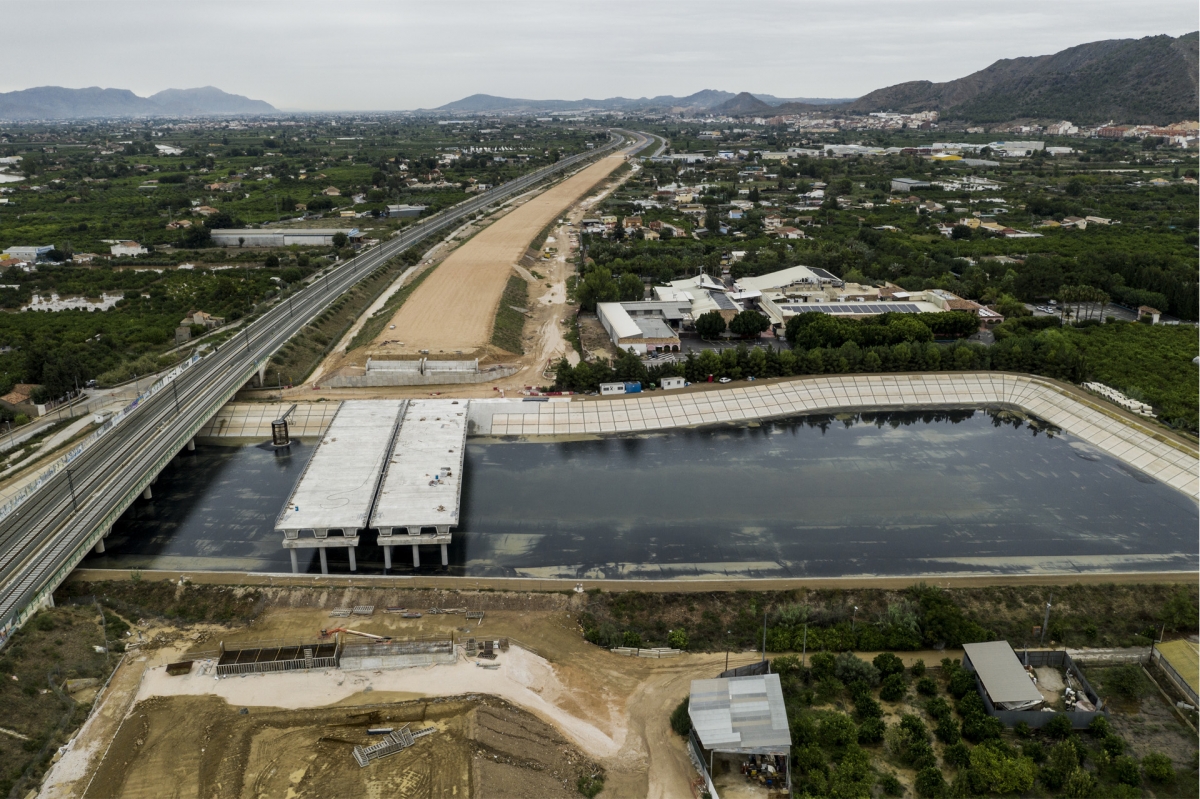 Tramo este de la circunvalación de Murcia, la MU-30, conocida como autovía del Reguerón.